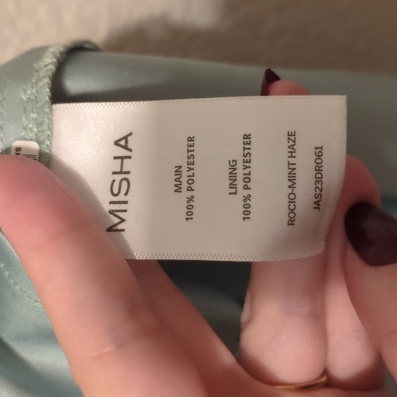 MISHA COLLECTION Light Blue One-Shoulder Mini Dress - Picture 10 of 12